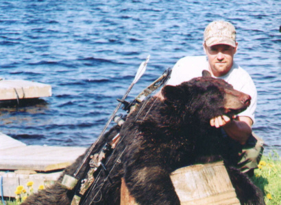 Stephan with a bear!